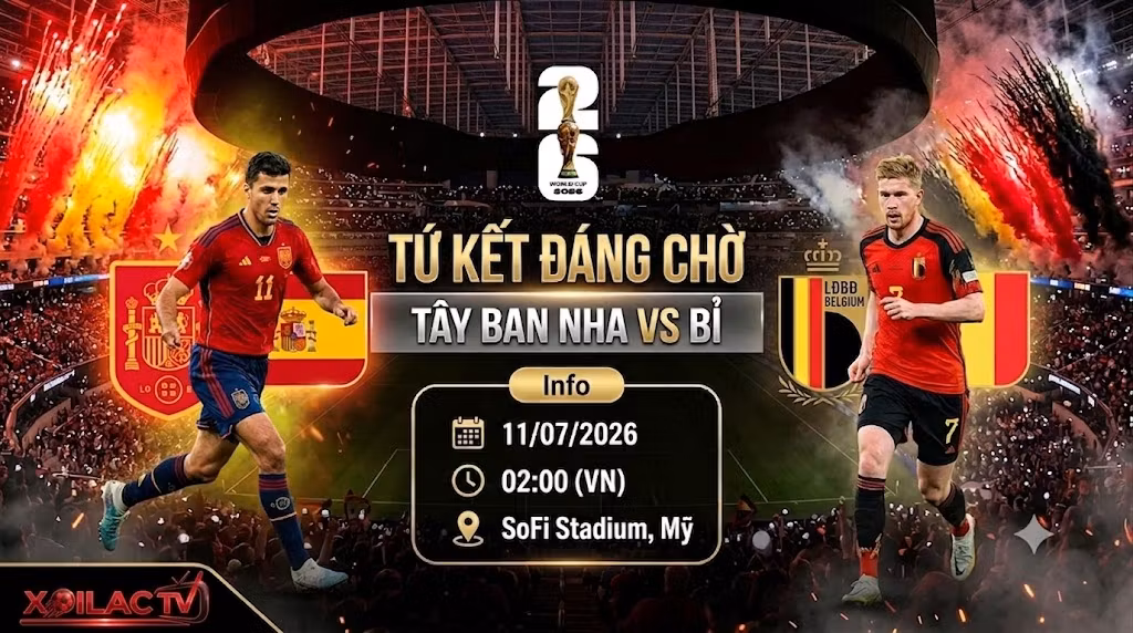 Nhận định Tây Ban Nha vs Bỉ (02h00 ngày 11/7): Đại chiến đỉnh cao và bài toán hàng thủ thép