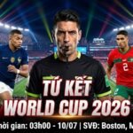 Trực tiếp Pháp vs Morocco Tứ kết World Cup 2026 với tâm điểm trọng tài Facundo Tello trên Xoilac TV.